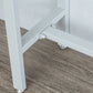 Mesa de bar con base metálica moderna Mesa de bar para patio de madera maciza de hierro blanco