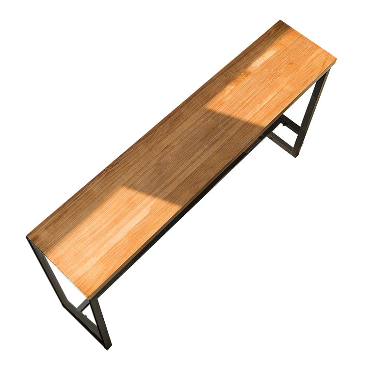 Glam Bar-height Table Solid Wood Bar Table with Black Base for Restaurant Clearhalo 'Bar Furniture' 'Bar Tables' 'bar_tables' 'furn' 'furn_bar_tables' 'Furniture' 'Kitchen & Dining Furniture' 6283392