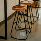 Glam Bar-height Table Solid Wood Bar Table with Black Base for Restaurant Clearhalo 'Bar Furniture' 'Bar Tables' 'bar_tables' 'furn' 'furn_bar_tables' 'Furniture' 'Kitchen & Dining Furniture' 6283393
