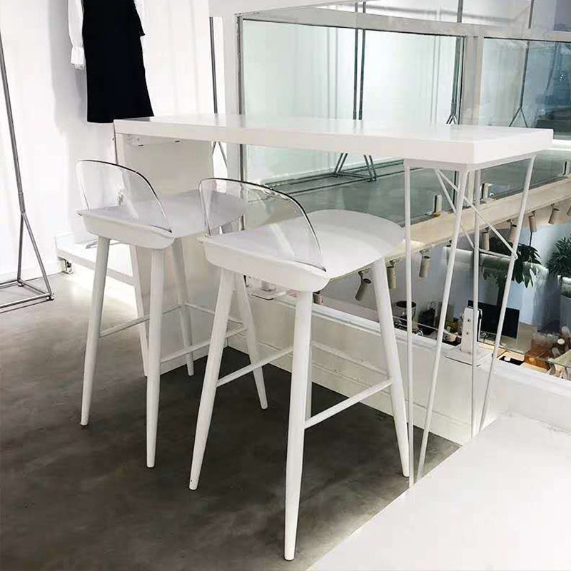Modern Bar-height Table Solid Wood Top 41.3-inch Height Table Clearhalo 'Bar Furniture' 'Bar Tables' 'bar_tables' 'furn' 'furn_bar_tables' 'Furniture' 'Kitchen & Dining Furniture' 6283412