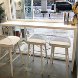 Tavolo da tavolo da barra moderno a barra in legno massiccio da 41,3 pollici tavolo