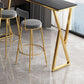 Modern Bar-height Table with Gold Base 41.3-inch Height Table Base Bar Table Clearhalo 'Bar Furniture' 'Bar Tables' 'bar_tables' 'furn' 'furn_bar_tables' 'Furniture' 'Kitchen & Dining Furniture' 6283457