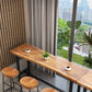 Wood Top Table Industrial Style Bistro Pub Table for Patio Use Clearhalo 'Bar Furniture' 'Bar Tables' 'bar_tables' 'furn' 'furn_bar_tables' 'Furniture' 'Kitchen & Dining Furniture' 6283500