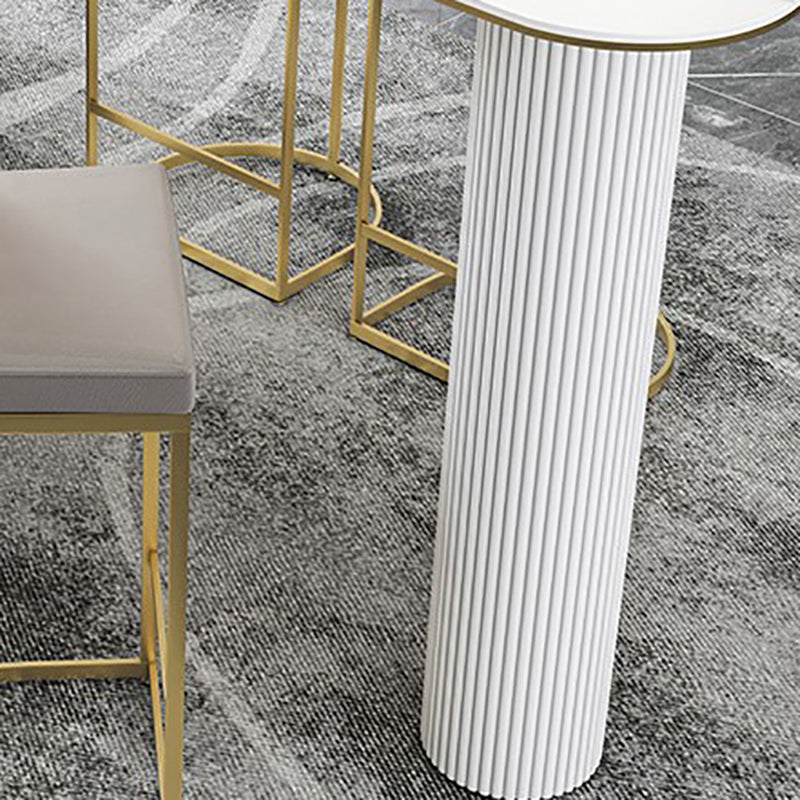 41.3-inch Stone Top Table Modern Style Bistro Pub Table for Living Room Clearhalo 'Bar Furniture' 'Bar Tables' 'bar_tables' 'furn' 'furn_bar_tables' 'Furniture' 'Kitchen & Dining Furniture' 6283595