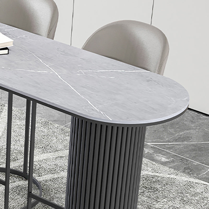 41.3-inch Stone Top Table Modern Style Bistro Pub Table for Living Room Clearhalo 'Bar Furniture' 'Bar Tables' 'bar_tables' 'furn' 'furn_bar_tables' 'Furniture' 'Kitchen & Dining Furniture' 6283596