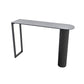41.3-inch Stone Top Table Modern Style Bistro Pub Table for Living Room Grey Without Chairs Clearhalo 'Bar Furniture' 'Bar Tables' 'bar_tables' 'furn' 'furn_bar_tables' 'Furniture' 'Kitchen & Dining Furniture' 6283598