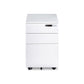 Contemporary File Cabinets Steel Frame Electronic Lock Mobile Filing Cabinet with Wheels White Electric Clearhalo 'Filing Cabinets' 'filling_cabinets' 'furn' 'furn_filling_cabinets' 'Furniture' 'Office Furniture' 6284080