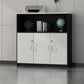 File Cabinet Wood Modern Vertical Locking File Cabinet with Storage Shelves Black-White 3 Clearhalo 'Filing Cabinets' 'filling_cabinets' 'furn' 'furn_filling_cabinets' 'Furniture' 'Office Furniture' 6284087