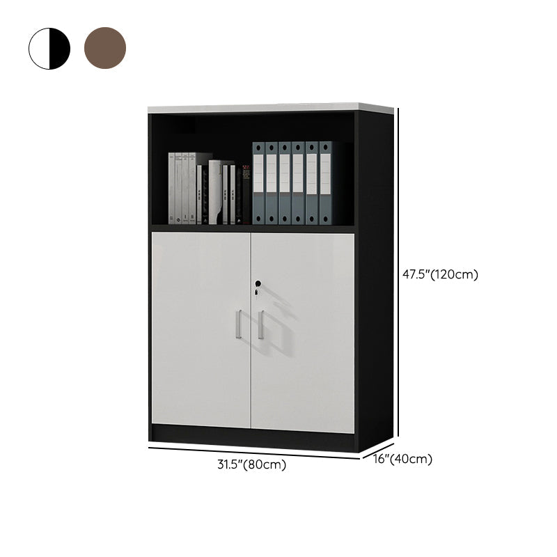 File Cabinet Wood Modern Vertical Locking File Cabinet with Storage Shelves Clearhalo 'Filing Cabinets' 'filling_cabinets' 'furn' 'furn_filling_cabinets' 'Furniture' 'Office Furniture' 6284093