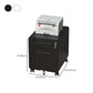 Contemporary File Cabinets Metal Frame Key Lock Mobile Filing Cabinet with Wheels