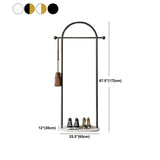 Modern Coat Hanger Metal Coat Hooks Coat Rack with Marble Bottom