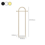 Metal Free Standing Hall Tree Contemporary Hall Stand for Living Room