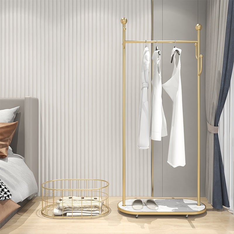 Metal Free Standing Hall Tree Contemporary Hall Stand con ganci per cappotto per il corridoio