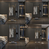 Metal Free Standing Hall Tree Contemporary Hall Stand con ganci per cappotto per il corridoio