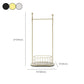 Metal Free Standing Hall Tree Contemporary Hall Stand con ganci per cappotto per il corridoio