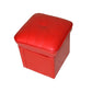Mid-Century Modern Pouf Ottoman Faux Leather Upholstered Solid Color Square Ottoman Clearhalo 'furn' 'furn_ottomans_poufs' 'Furniture' 'Living Room Furniture' 'Ottomans & Poufs' 'ottomans_poufs' 6284433