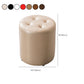 Modern Pouf Ottoman Genuine Leather Upholstered Tufted Solid Color Ottoman Clearhalo 'furn' 'furn_ottomans_poufs' 'Furniture' 'Living Room Furniture' 'Ottomans & Poufs' 'ottomans_poufs' 6284545