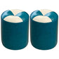 Orange Modern Pouf Water Resistant Round Pouf for Living Room Peacock Blue 2 Piece Set Clearhalo 'furn' 'furn_ottomans_poufs' 'Furniture' 'Living Room Furniture' 'Ottomans & Poufs' 'ottomans_poufs' 6284554