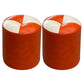 Orange Modern Pouf Water Resistant Round Pouf for Living Room Orange 2 Piece Set Clearhalo 'furn' 'furn_ottomans_poufs' 'Furniture' 'Living Room Furniture' 'Ottomans & Poufs' 'ottomans_poufs' 6284567