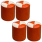 Orange Modern Pouf Water Resistant Round Pouf for Living Room Orange 4 Piece Set Clearhalo 'furn' 'furn_ottomans_poufs' 'Furniture' 'Living Room Furniture' 'Ottomans & Poufs' 'ottomans_poufs' 6284568