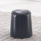Leather Yellow Pouf Modern Stain Resistant Round Indoor Pouf Black 1 Piece Clearhalo 'furn' 'furn_ottomans_poufs' 'Furniture' 'Living Room Furniture' 'Ottomans & Poufs' 'ottomans_poufs' 6284583