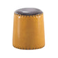 Leather Yellow Pouf Modern Stain Resistant Round Indoor Pouf Clearhalo 'furn' 'furn_ottomans_poufs' 'Furniture' 'Living Room Furniture' 'Ottomans & Poufs' 'ottomans_poufs' 6284587