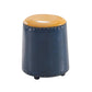 Leather Yellow Pouf Modern Stain Resistant Round Indoor Pouf Clearhalo 'furn' 'furn_ottomans_poufs' 'Furniture' 'Living Room Furniture' 'Ottomans & Poufs' 'ottomans_poufs' 6284590
