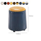 Leather Yellow Pouf Modern Stain Resistant Round Indoor Pouf Clearhalo 'furn' 'furn_ottomans_poufs' 'Furniture' 'Living Room Furniture' 'Ottomans & Poufs' 'ottomans_poufs' 6284613