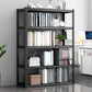 Etagere Contemporary Bookcase Metal Open Back Bookshelf with Shelves
