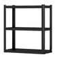 Etagere Contemporary Bookcase Metal Open Back Bookshelf with Shelves