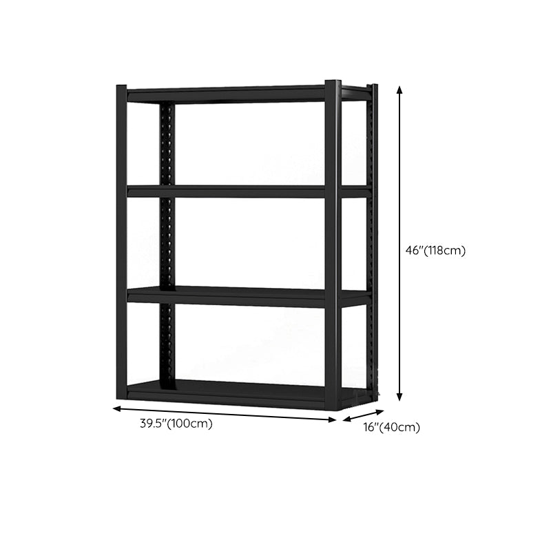 Etagere Contemporary Bookcase Metal Open Back Bookshelf with Shelves