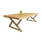 Traditional Luxury Rectangle Dining Room Table Pine Solid Wood Table with Metal Base Natural Without Chairs Clearhalo ' dining_table' 'Dining Tables & Seating' 'Dining Tables' 'furn' 'furn_dining_table' 'Furniture' 'furniture_dining_table' 'Kitchen & Dining Furniture' 'kitchen&dining_furn' 'kitchen' 'kitchen_dining_table' 6285502