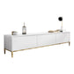 Wooden TV Stand Console Glam Media Console TV Stand for Living Room 71"L x 16"W x 16.5"H Gold Clearhalo 'furn' 'furn_tv_stands_entertainment_centers' 'Furniture' 'Living Room Furniture' 'TV Stands & Entertainment Centers' 'TV Stands & Media Storage Furniture' 'tv_stands_entertainment_centers' 6285559