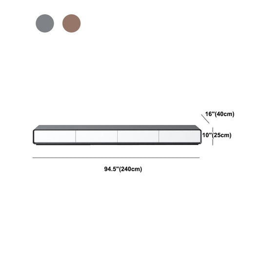 Contemporary TV Media Stand Engineered Wood Stand Console with Drawers Clearhalo 'furn' 'furn_tv_stands_entertainment_centers' 'Furniture' 'Living Room Furniture' 'TV Stands & Entertainment Centers' 'TV Stands & Media Storage Furniture' 'tv_stands_entertainment_centers' 6285642