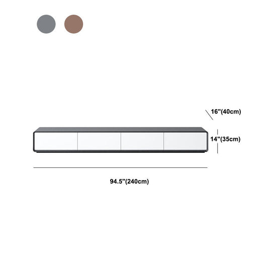 Contemporary TV Media Stand Engineered Wood Stand Console with Drawers Clearhalo 'furn' 'furn_tv_stands_entertainment_centers' 'Furniture' 'Living Room Furniture' 'TV Stands & Entertainment Centers' 'TV Stands & Media Storage Furniture' 'tv_stands_entertainment_centers' 6285646