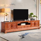 Wooden TV Cabinet Classical Storage TV Stand for Living Room 87"L x 18"W x 20"H Wood Open Shelving Clearhalo 'furn' 'furn_tv_stands_entertainment_centers' 'Furniture' 'Living Room Furniture' 'TV Stands & Entertainment Centers' 'TV Stands & Media Storage Furniture' 'tv_stands_entertainment_centers' 6285652
