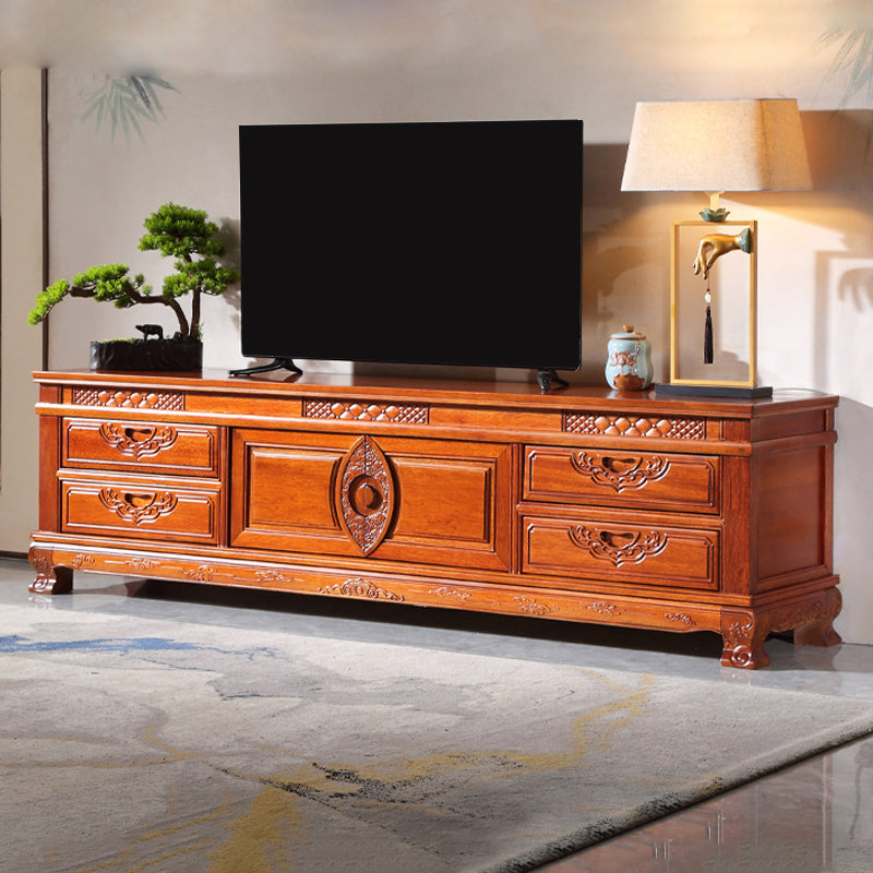 Wooden TV Cabinet Classical Storage TV Stand for Living Room 78"L x 18"W x 22"H Wood Cabinet Enclosed Storage Clearhalo 'furn' 'furn_tv_stands_entertainment_centers' 'Furniture' 'Living Room Furniture' 'TV Stands & Entertainment Centers' 'TV Stands & Media Storage Furniture' 'tv_stands_entertainment_centers' 6285657