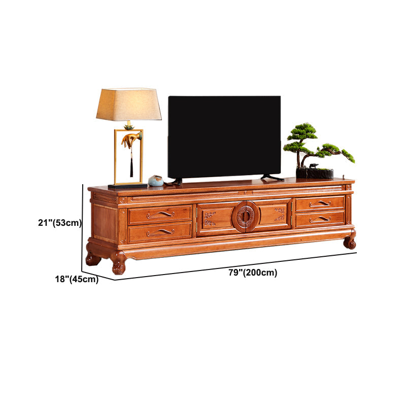 Wooden TV Cabinet Classical Storage TV Stand for Living Room Clearhalo 'furn' 'furn_tv_stands_entertainment_centers' 'Furniture' 'Living Room Furniture' 'TV Stands & Entertainment Centers' 'TV Stands & Media Storage Furniture' 'tv_stands_entertainment_centers' 6285672