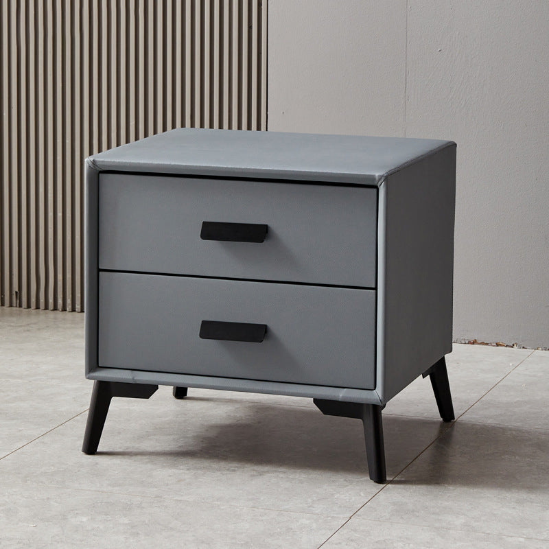 Mobile moderno comodino accento in legno massiccio per camera da letto