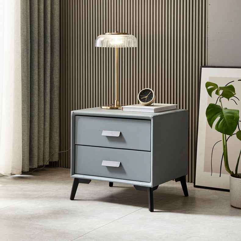 Mobile moderno comodino accento in legno massiccio per camera da letto