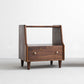 1 Drawer Medium Wood Nightstand Modern Solid Wood Night Table ,19.7" Tall 18"L x 16"W x 20"H Dark Walnut 1 Piece Clearhalo 'Bedroom Furniture' 'furn' 'furn_night_stand' 'Furniture' 'night_stand' 'Nightstands' 6285869