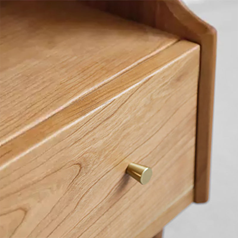 1 Drawer Medium Wood Nightstand Modern Solid Wood Night Table ,19.7" Tall Clearhalo 'Bedroom Furniture' 'furn' 'furn_night_stand' 'Furniture' 'night_stand' 'Nightstands' 6285872