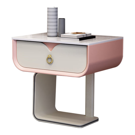 Gabinete de cama de madera sólida Cama moderna Noche con cajón