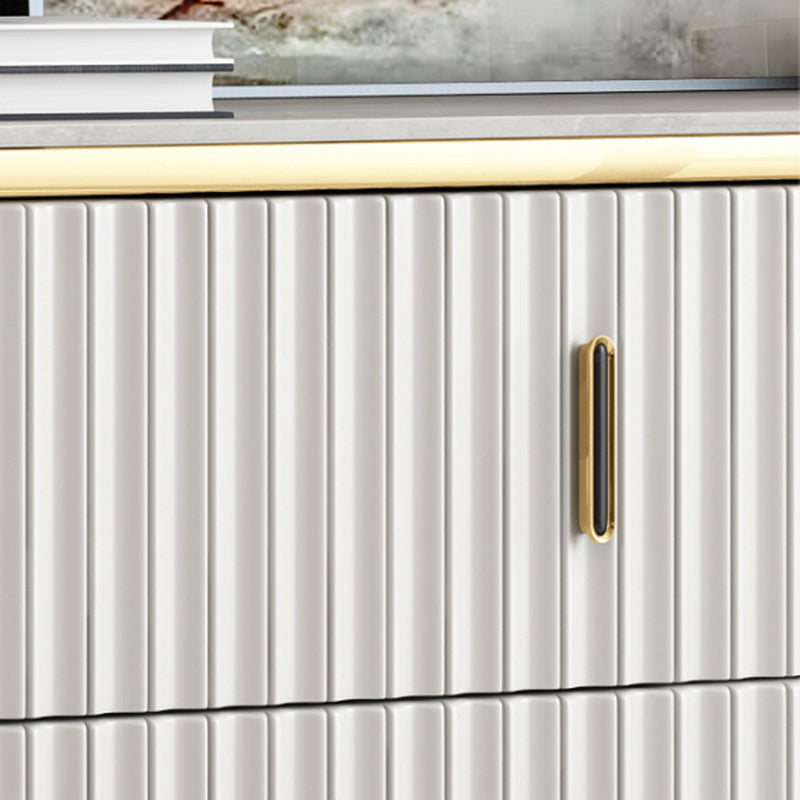 Cassettiera portaoggetti orizzontale per camera da letto, in legno ingegnerizzato Glam, con cassetti