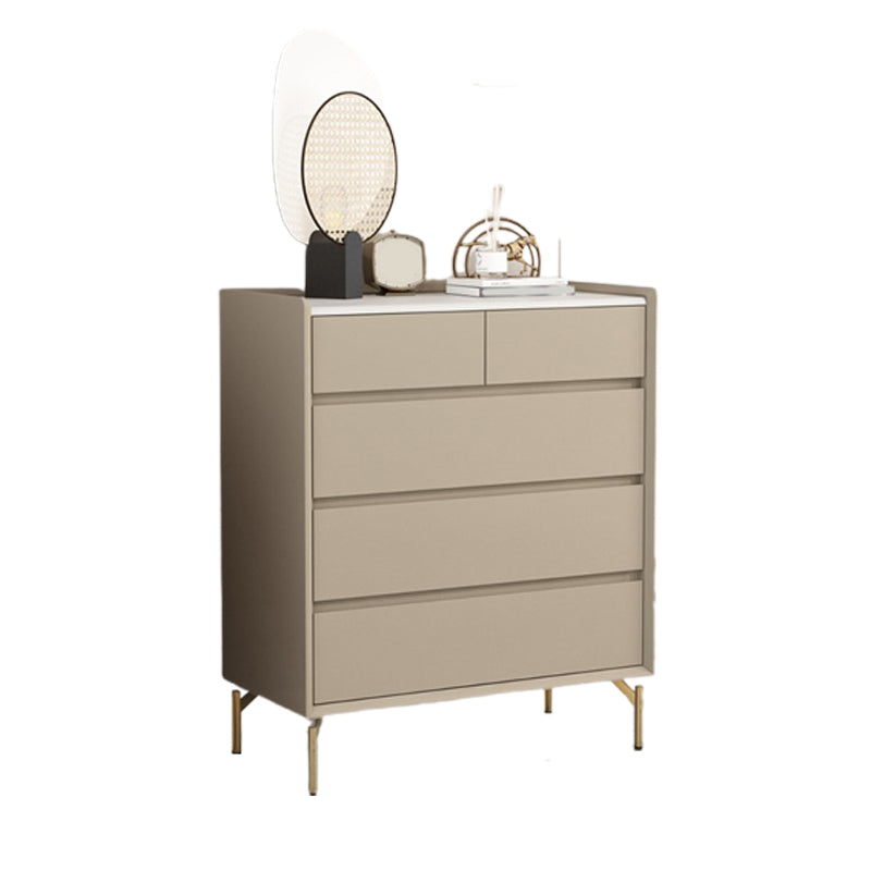 Glam Stone - Cassettiera portaoggetti per camera da letto, ampia 40,6 cm, bianca con cassetti