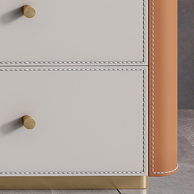 Glam Stone 収納チェスト 寝室用 縦型 幅16インチ チェスト 引き出し付き