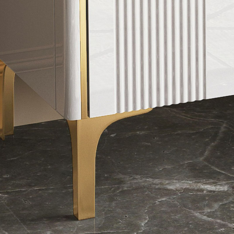 Cassettiera portaoggetti orizzontale Glam in legno ingegnerizzato per camera da letto con cassetti