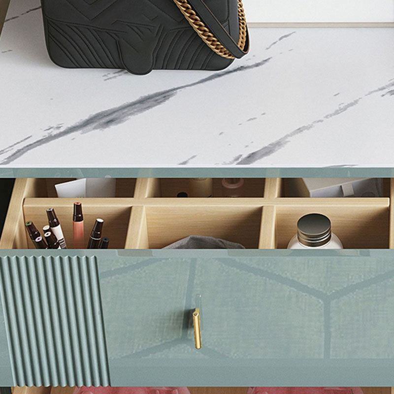 Cassettiera portaoggetti orizzontale Glam in legno ingegnerizzato per camera da letto con cassetti
