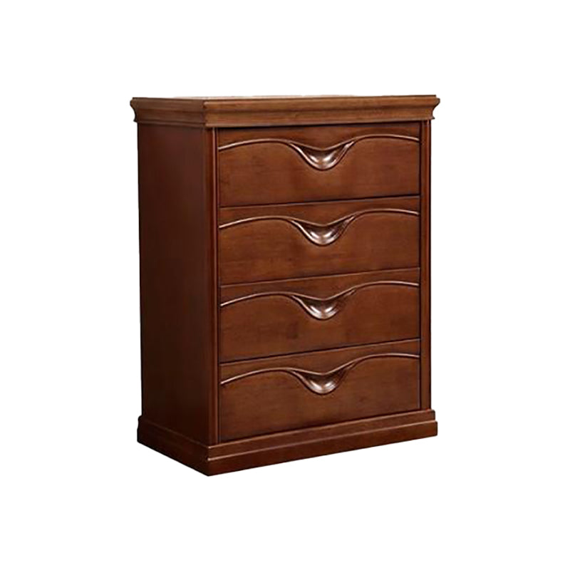 Traditional Storage Chest Dresser Solid Wood Storage Chest with 3/4/5 Drawers Nut-Brown 4 Clearhalo 'Bedroom Furniture' 'Dressers & Chests' 'dressers_chests' 'furn' 'furn_dressers_chests' 'Furniture' 6286217