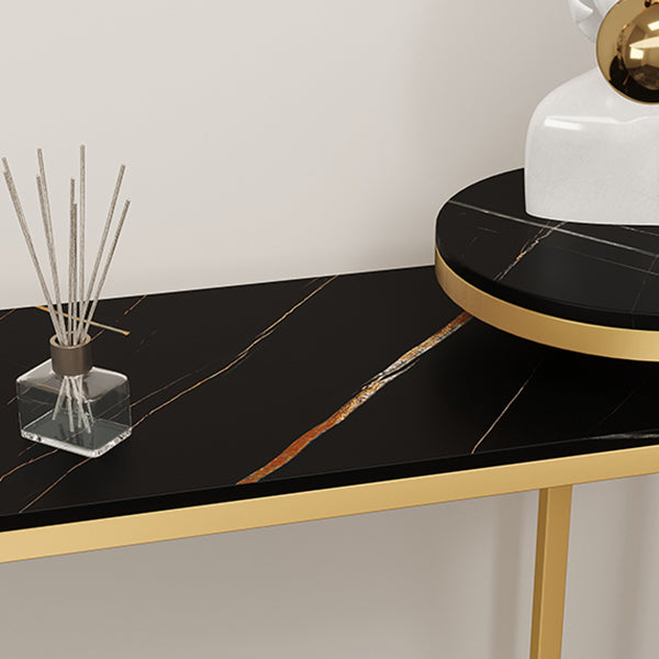 Glam Oval Console Accent Table Antique Finish Console Sofa Table